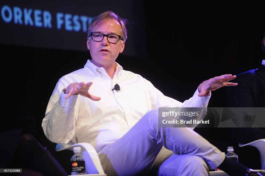 The New Yorker Festival 2014 - The Political Scene With Jon Lee Anderson, Steve Coll, Dexter Filkins And Robin Wright. Moderated By Evan Osnos