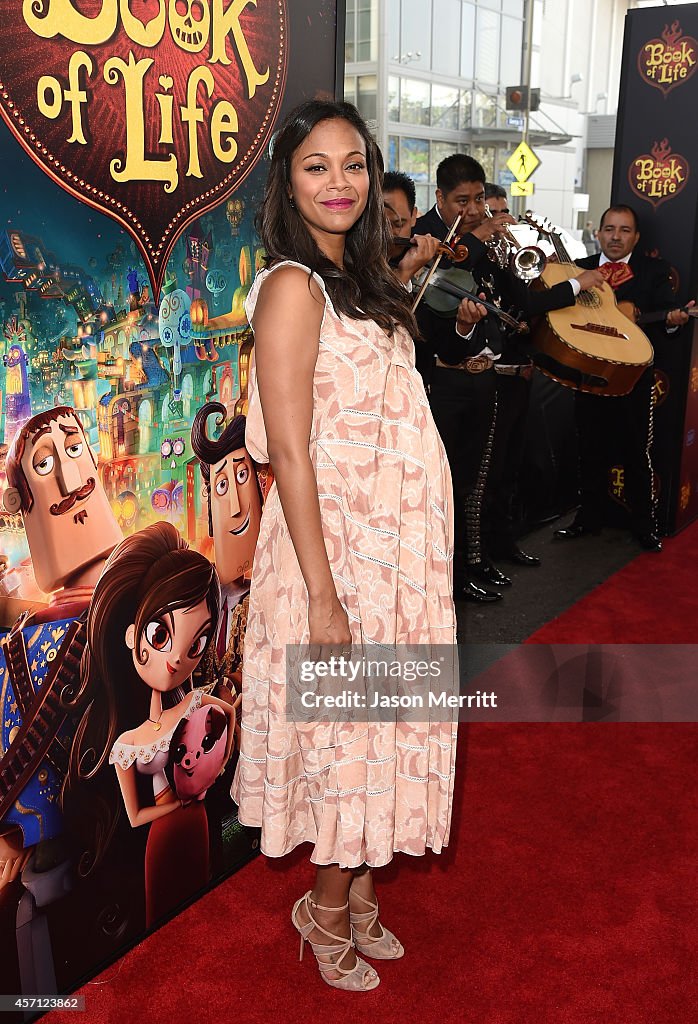 Premiere Of Twentieth Century Fox And Reel FX Animation Studios' "The Book Of Life" - Red Carpet