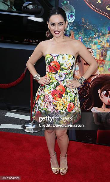 Actress Ana de la Reguera attends the premiere of Twentieth Century Fox and Reel FX Animation Studios' "The Book of Life" at Regal Cinemas L.A. Live...