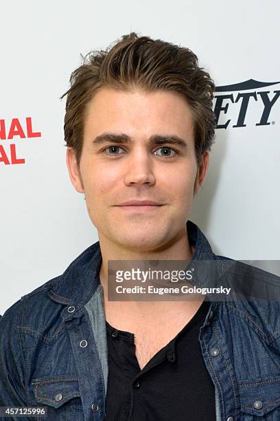 Paul Wesley attends Variety's 10 Actors To Watch Brunch with Hilary Swank during the 2014 Hamptons International Film Festival on October 12, 2014 in...