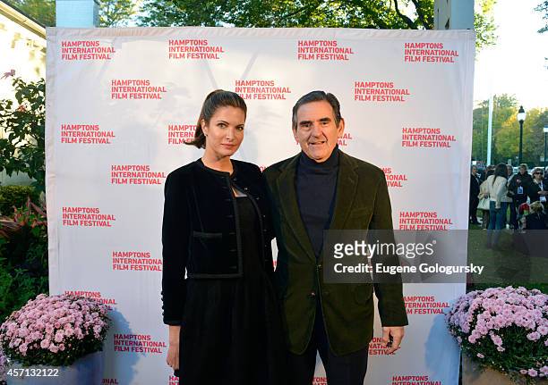 Stephanie Seymour and Peter Brant attend 'The Homesman' premiere during the 2014 Hamptons International Film Festival on October 12, 2014 in East...