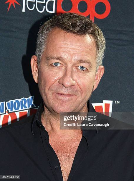 Sean Pertwee in the Press Room for "Gotham" at 2014 New York Comic Con - Day 4 at Jacob Javitz Center on October 12, 2014 in New York City.