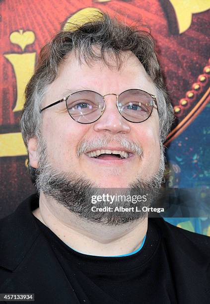 Producer Guillermo del Toro arrives for the Premiere Of Twentieth Century Fox And Reel FX Animation Studios' "The Book Of Life" held at Regal Cinemas...