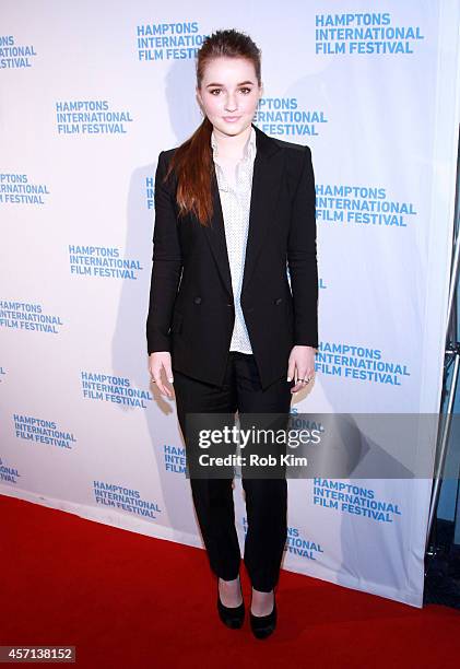 Actress Kaitlyn Dever attends the Laggies premiere during the 2014 Hamptons International Film Festival on October 12, 2014 in East Hampton, New York.