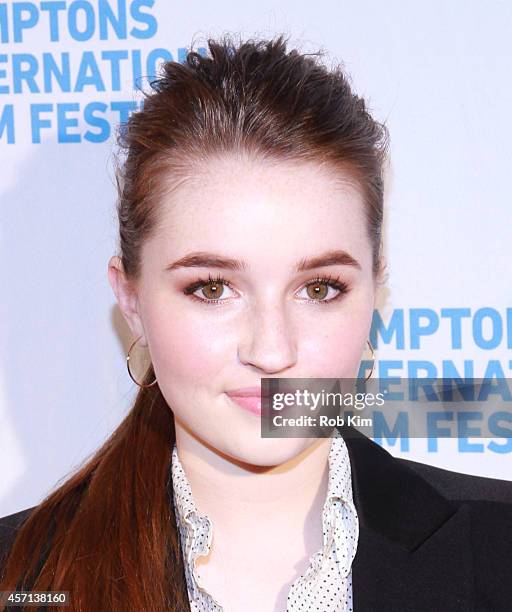 Actress Kaitlyn Dever attends the Laggies premiere during the 2014 Hamptons International Film Festival on October 12, 2014 in East Hampton, New York.