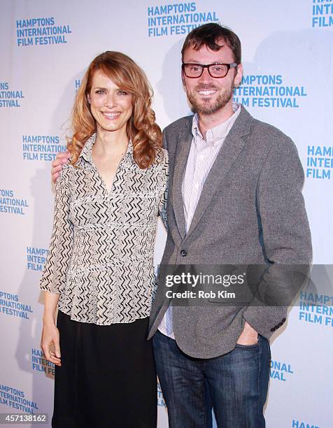 Director Lynn Shelton and Artistic Director of the Hamptons International Film Festival David Nugent attend the Laggies premiere during the 2014...