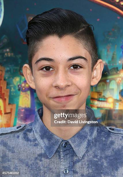 Actor Fabrizio Zacharee Guido attends the premiere of Twentieth Century Fox and Reel FX Animation Studios' "The Book of Life" at Regal Cinemas L.A....