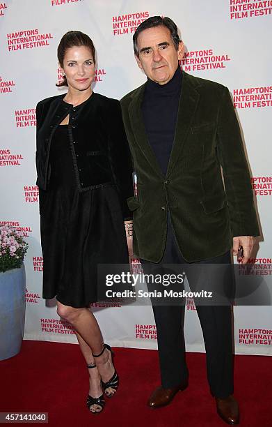 Stephanie Seymour and Peter Brant attend the "Homesman" premiere at Guild Hall on October 12, 2014 in East Hampton, New York.