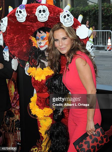 Actress Kate Del Castillo arrives for the Premiere Of Twentieth Century Fox And Reel FX Animation Studios' "The Book Of Life" held at Regal Cinemas...
