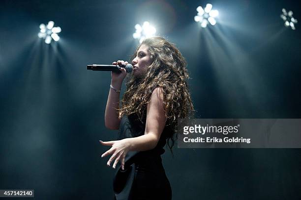 Lorde performs during Austin City Limits Festival at Zilker Park on October 12, 2014 in Austin, Texas.