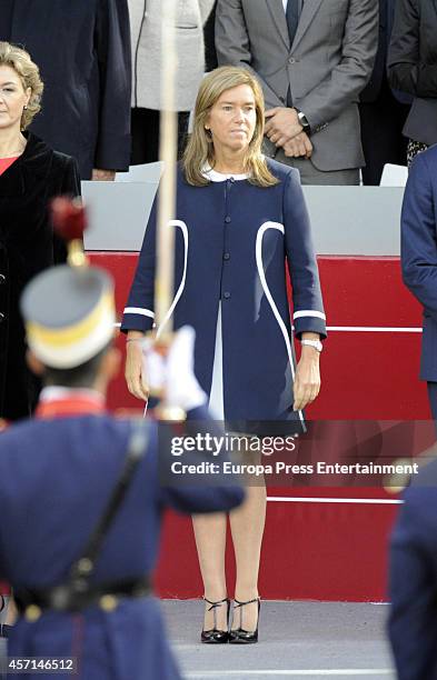 Ana Mato attends the National Day Military Parade on October 12, 2014 in Madrid, Spain.