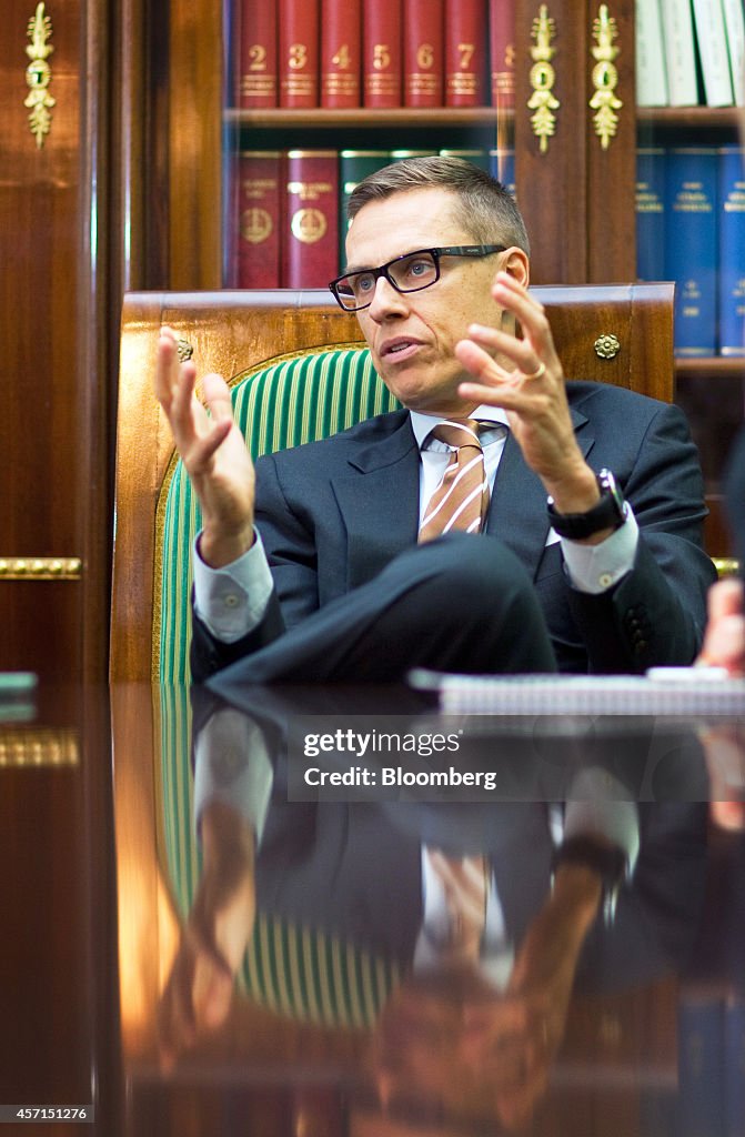 Finland's Prime Minister Alexander Stubb Interview Following Rating Downgrade By Standard & Poor's