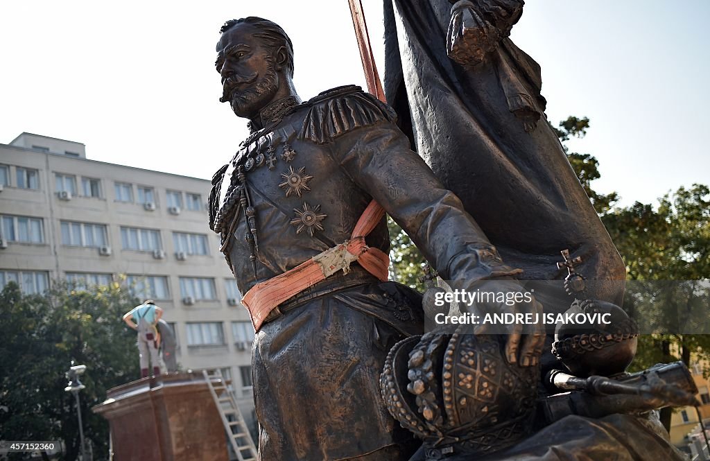 SERBIA-RUSSIA-HISTORY-MONUMENT