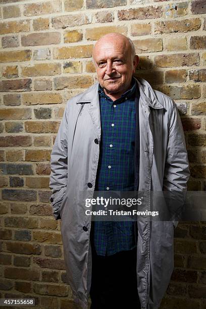 Artist Bertrand Lavier attends a photocall as Serpentine Galleries marks the beginning of Frieze week by unveiling a specially commissioned fountain...