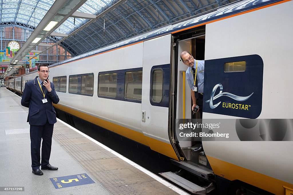 Eurostar International Ltd. Trains As U.K. Government Prepare Stake Sale