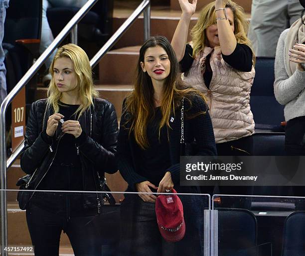 Alejandra Cata attends New York Rangers vs Toronto Maple Leafs game at Madison Square Garden on October 12, 2014 in New York City.