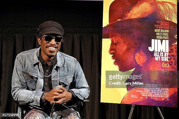 Musician/actor Andre Benjamin and director John Ridley attend a screening and Q&A for JIMI: All Is By My Side hosted by The Austin Film Society and...