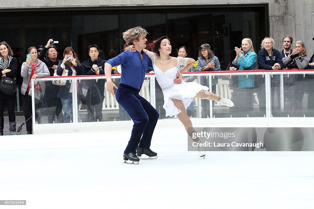 2014 Olympic Gold Medalists Meryl Davis And Charlie White Perform First Skate Of The Season