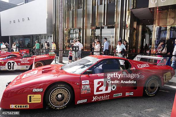 Ferrari 512 BB/LM is on display at the 'Race Through the Decades 1954-2014'' during the celebration of 60th anniversary of Ferrari in Beverly Hills,...