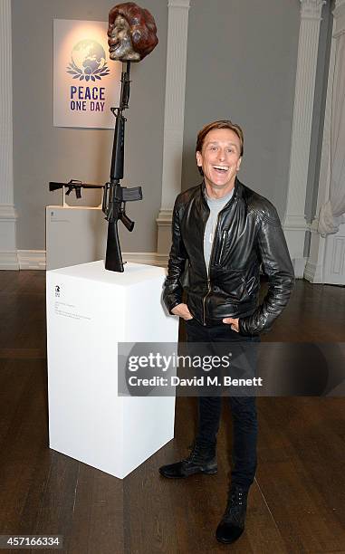 Jeremy Gilley, founder of Peace One Day, attends the M16 Private View curated by Jake Chapman in support of Peace One Day at the Institute Of...