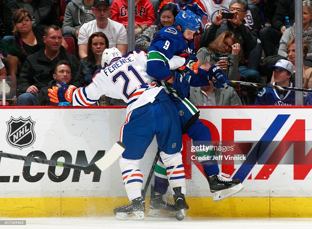 Edmonton Olers v Vancouver Canucks