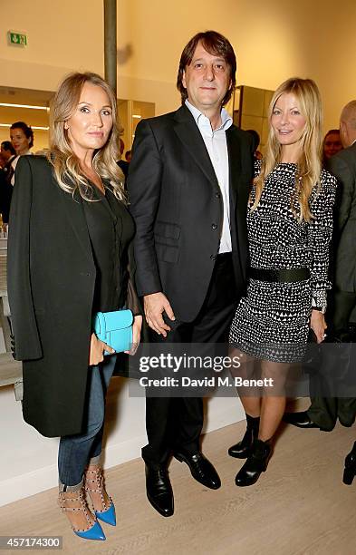 Guests attends the launch party for Phillips European Headquarters at 30 Berkeley Square on October 13, 2014 in London, England.