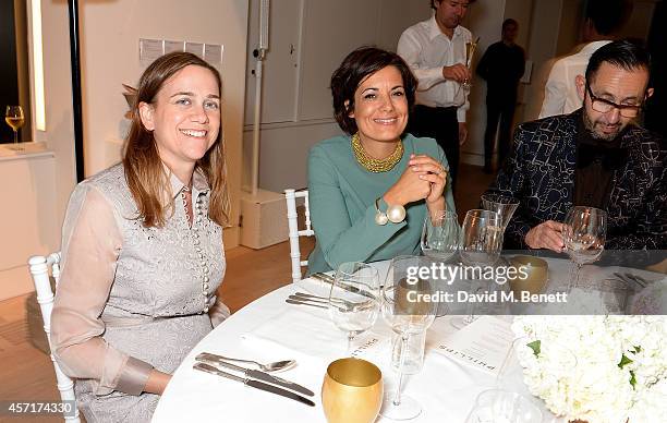 Laura Garbarino attends the launch party for Phillips European Headquarters at 30 Berkeley Square on October 13, 2014 in London, England.