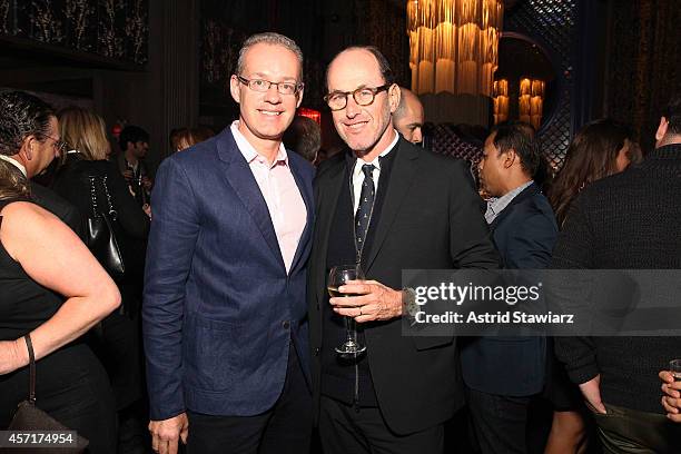 Founder and chairman of Gilt Kevin Ryan and Vice Chairman of the institutional clients group at Citigroup Inc. Leon Kalvaria attend DuJour Magazine's...