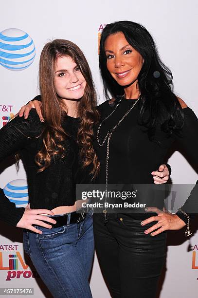 Personality Danielle Staub and her daughter Jillian attend AT&T Live Proud at Highline Ballroom on October 13, 2014 in New York City.