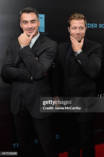 Directors Chad Stahelski and David Leitch attend the "John Wick" New York Premiere at Regal Union Square Theatre, Stadium 14 on October 13, 2014 in...