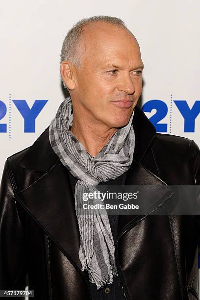 Actor Michael Keaton attends the 92nd Street Y Film Series: "Birdman, Or The Unexpected Virtue Of Ignorance." at the 92nd Street Y on October 13,...