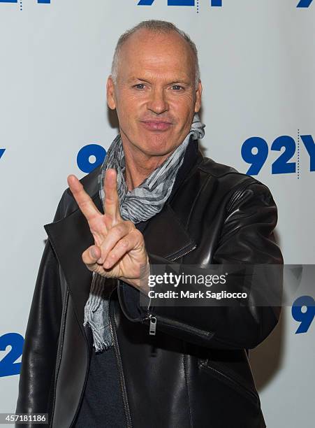 Actor Michael Keaton attends "Birdman, Or The Unexpected Virtue Of Ignorance" at the 92nd Street Y on October 13, 2014 in New York City.