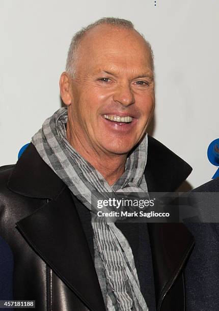 Actor Michael Keaton attends "Birdman, Or The Unexpected Virtue Of Ignorance" at the 92nd Street Y on October 13, 2014 in New York City.