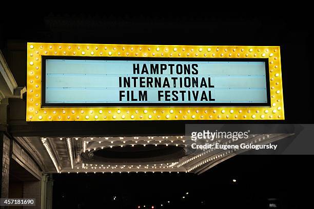 General view of atmosphere at the Iris premiere during the 2014 Hamptons International Film Festival on October 12, 2014 in East Hampton, New York.