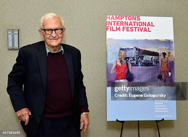 Filmmaker Albert Maysles attends the Iris premiere during the 2014 Hamptons International Film Festival on October 12, 2014 in East Hampton, New York.