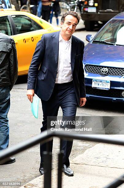 Olivier Sarkozy is seen in soho on October 13, 2014 in New York City.