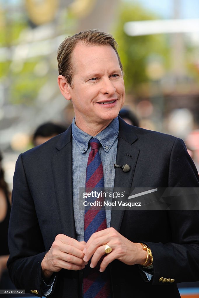 Maria Bello, Pauley Perrette, Rocky Carroll, And Carson Kressley On "Extra"