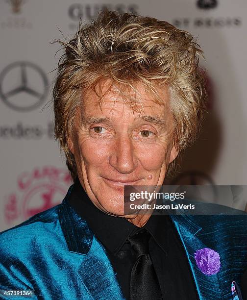 Singer Rod Stewart attends the 2014 Carousel of Hope Ball at The Beverly Hilton Hotel on October 11, 2014 in Beverly Hills, California.