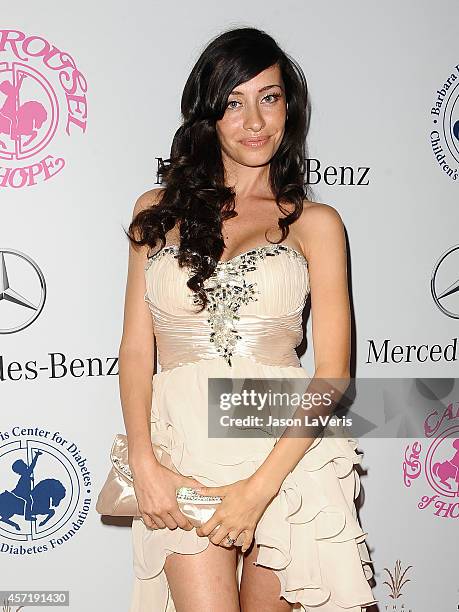 Actress Aurora Maria Lopez attends the 2014 Carousel of Hope Ball at The Beverly Hilton Hotel on October 11, 2014 in Beverly Hills, California.