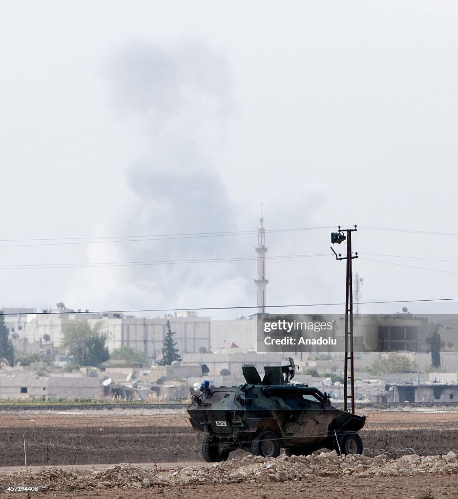 US-led coalition strikes ISIL in Kobane