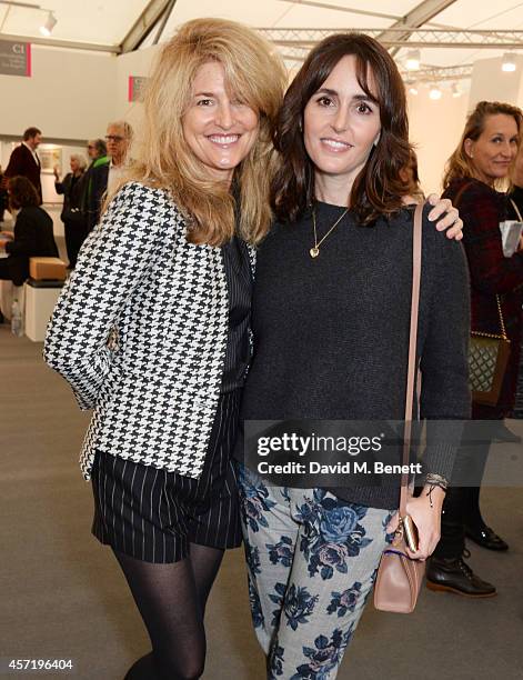 Avery Agnelli and Tania Fares attend VIP Preview of the Frieze Art Fair 2014 in Regent's Park on October 14, 2014 in London, England.