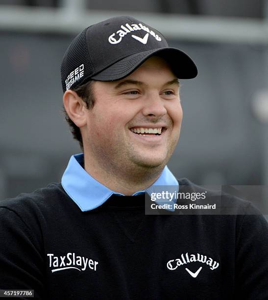 Patrick Reed of the USA in action during the pro-am prior to the Volvo World Match Play Championship at The London Club on October 14, 2014 in Ash,...