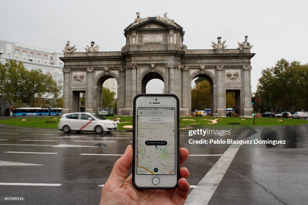 Uber Taxi App In Madrid