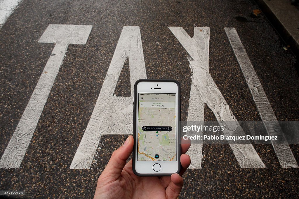 Uber Taxi App In Madrid