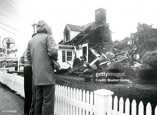 The ruins of the Toll House restaurant in Whitman after a devastating fire that broke out on New Year's Eve 1984. Ruth Wakefield invented the...