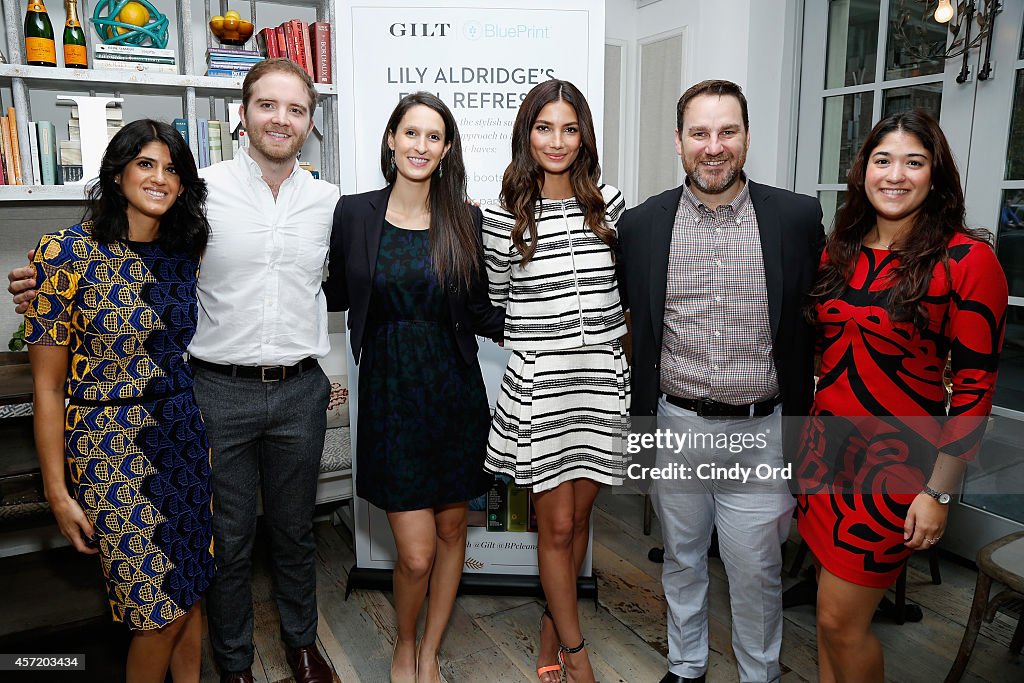 Gilt And BluePrint Juice Celebrate Lily Aldridge's Fall Refresh Collection