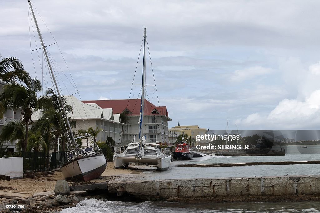 FRANCE-OVERSEAS-SAINT-MARTIN-WEATHER-STORM