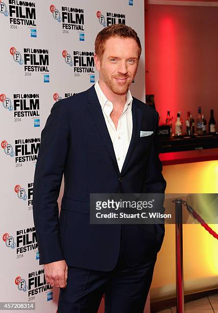 Damian Lewis attends the red carpet arrivals of "Silent Storm" during the 58th BFI London Film Festival at Vue Leicester Square on October 14, 2014...