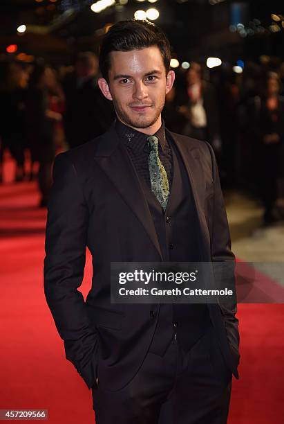 Actor Jonathan Bailey attends the VIP arrivals of the World Premiere Centrepiece Gala, supported by the Mayor of London, for "Testament Of Youth"...