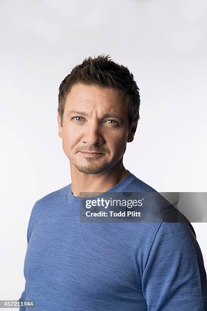 Actor Jeremy Renner is photographed for USA Today on September 22, 2014 in New York City.